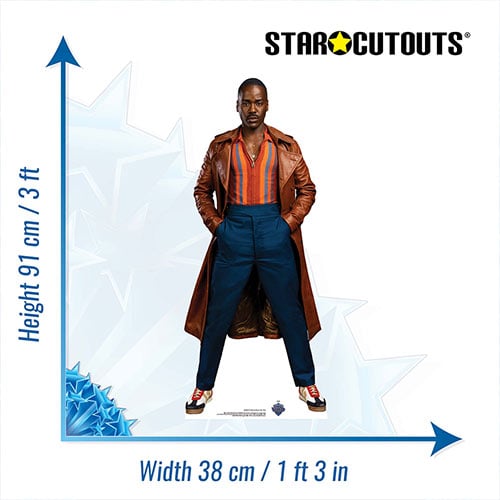 The Fifteenth Doctor Ncuti Gatwa Doctor Who Star Mini Cardboard Cutout 91cm Product Gallery Image