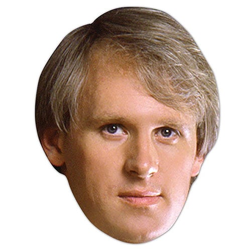 The Fifth Doctor Peter Davison Doctor Who Cardboard Face Mask Product Image