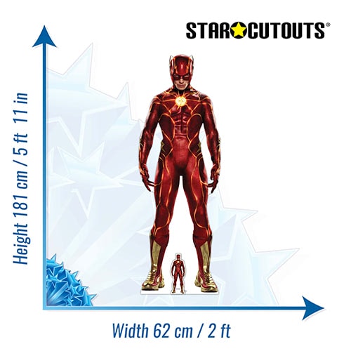 The Flash Live Action DC Comics Ezra Miller Lifesize Cardboard Cutout 181cm Product Gallery Image