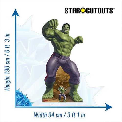 The Incredible Hulk Comic Book Art Marvel Lifesize Cardboard Cutout ...