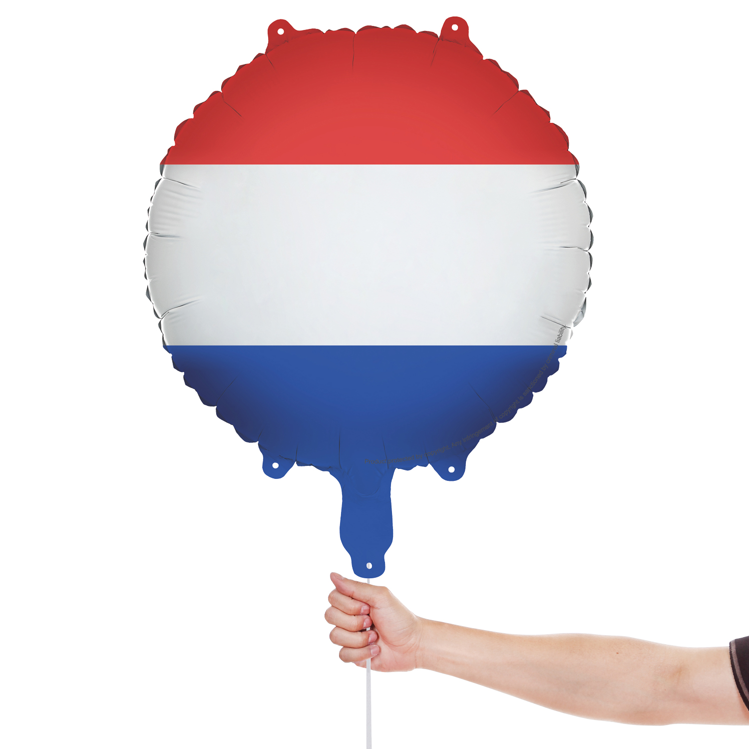 The Netherlands Dutch Flag Round Foil Balloon 45cm / 18 in Product Gallery Image