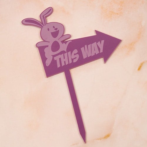 This Way Easter Egg Hunt Sign Product Gallery Image