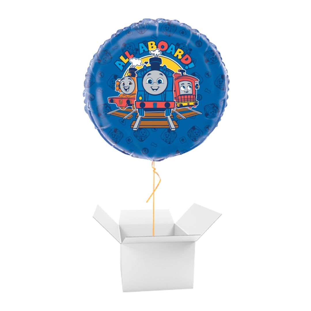 Thomas the Tank Engine & Friends Round Foil Balloon - Inflated Balloon In A Box