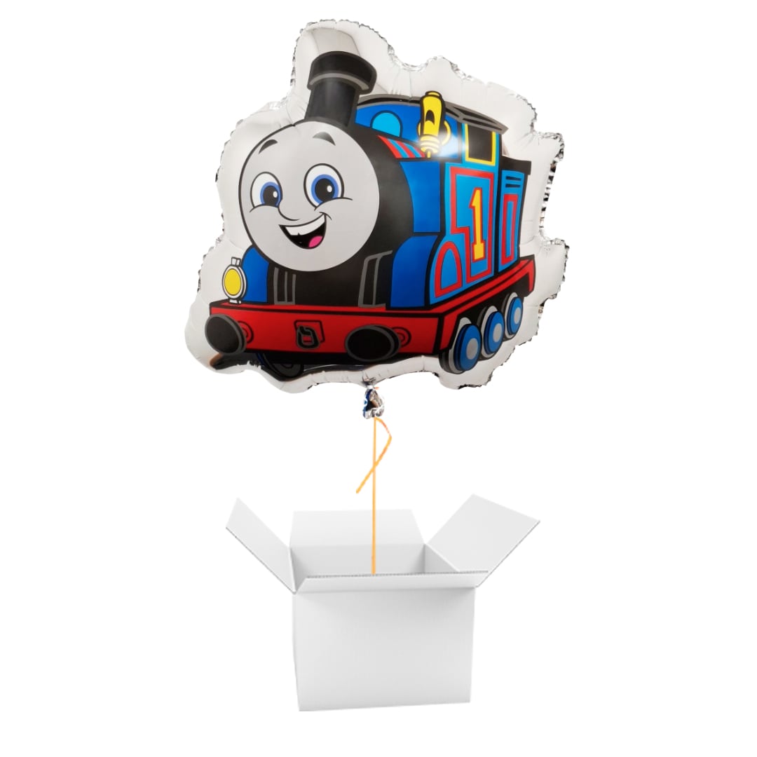 Thomas the Tank Engine Shaped Foil Balloon - Inflated Balloon In A Box