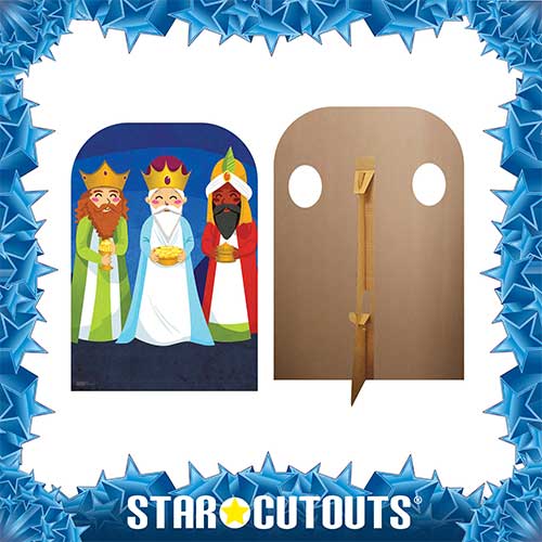 Three Kings Christmas Child Stand In Lifesize Cardboard Cutout 131cm Product Gallery Image