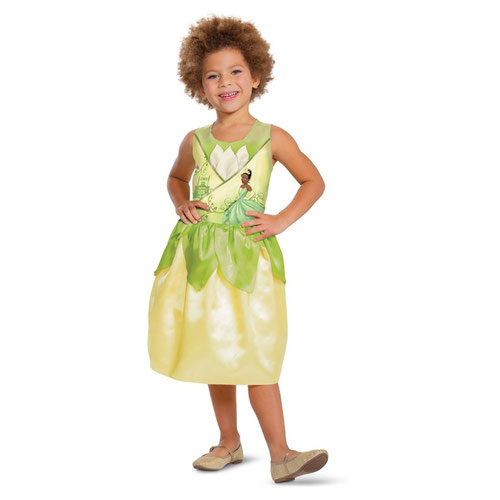 Tiana Disney Princess & The Frog Girls Fancy Dress Costume Kids Age 4-6 Product Gallery Image