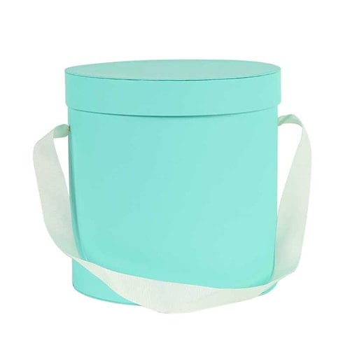 Turquoise Blue Hat Box 20cm Product Image