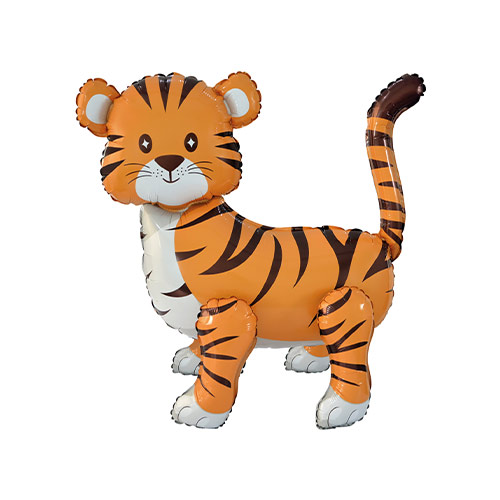 Tiger 3D Standing Shaped Air Fill Foil Balloon 58cm / 23 in