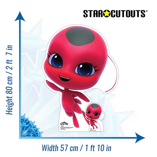 Tikki Kwami Miraculous Star Mini Cardboard Cutout 80cm Product Gallery Image