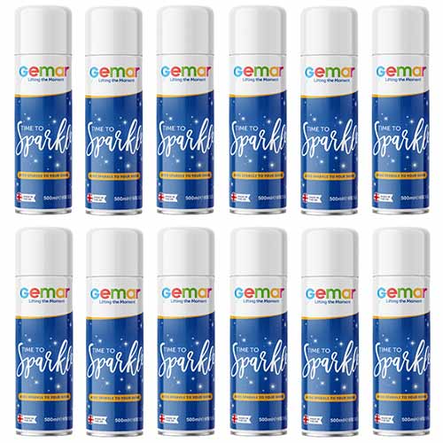 Time to Sparkle Latex Balloon Spray 500ml - Pack of 12 Product Gallery Image