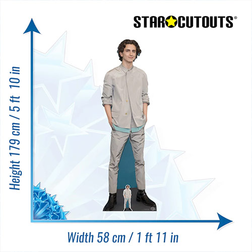 Timothée Chalamet Jacket Lifesize Cardboard Cutout 179cm Product Gallery Image