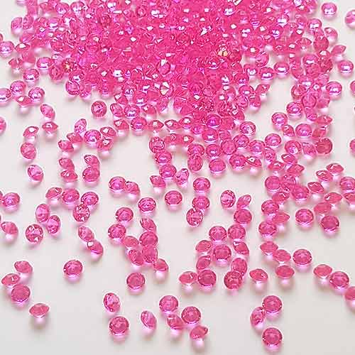 Tiny Hot Pink 6mm Diamonds Premium Table Gems 28g Product Image