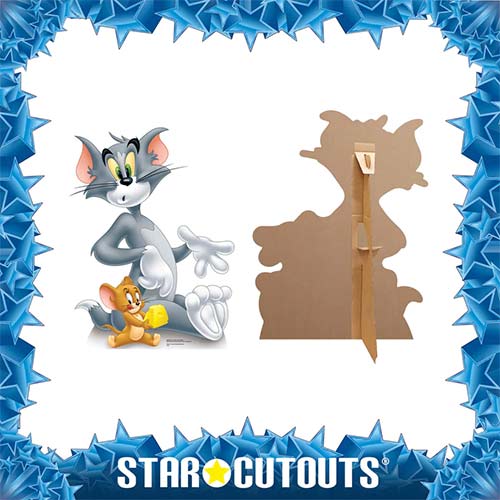 Tom and Jerry with Cheese Star Mini Cardboard Cutout 98cm Product Gallery Image