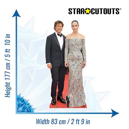 Tom Cruise and Jennifer Connelly Lifesize Cardboard Cutout 177cm Product Gallery Image