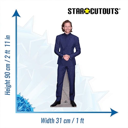 Tom Hiddleston Blue Suit Star Mini Cardboard Cutout 90cm Product Gallery Image