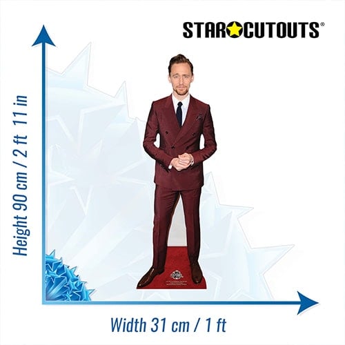Tom Hiddleston Red Suit Star Mini Cardboard Cutout 90cm Product Gallery Image