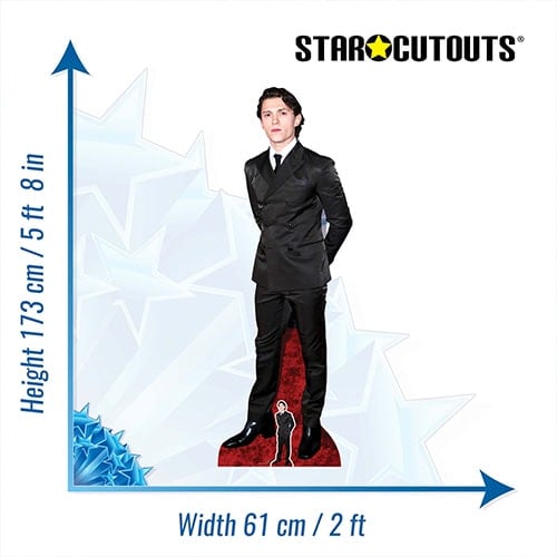 Tom Holland Smart Black Suit Lifesize Cardboard Cutout 173cm Product Gallery Image