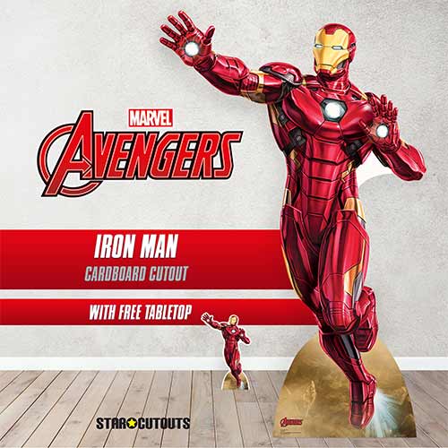 Tony Stark Iron Man Take Off Comic Book Art Marvel Avengers Lifesize Cardboard Cutout 200cm Product Gallery Image