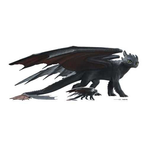Toothless Dragon How To Train Your Dragon Live Action Lifesize Cardboard Cutout 82cm Product Gallery Image