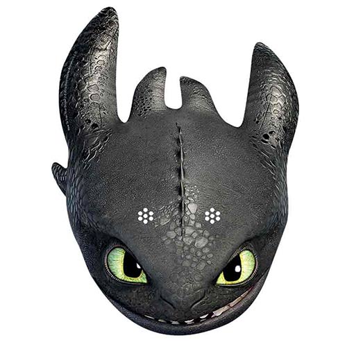 Toothless How To Train Your Dragon 2 Cardboard Face Mask Product Image