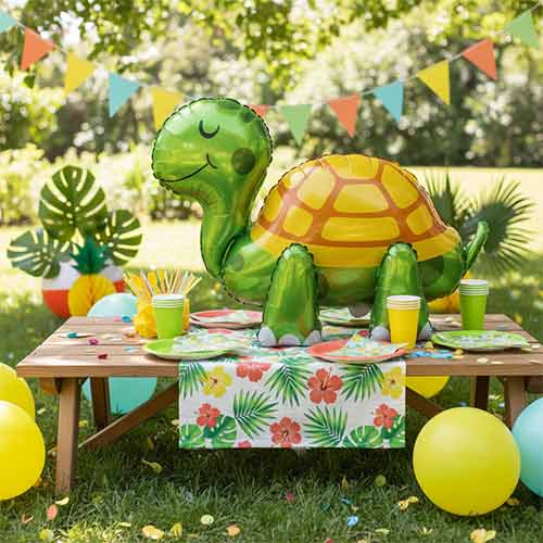 Tortoise 3D Standing Shaped Air Fill Foil Balloon 66cm / 26 in Product Gallery Image