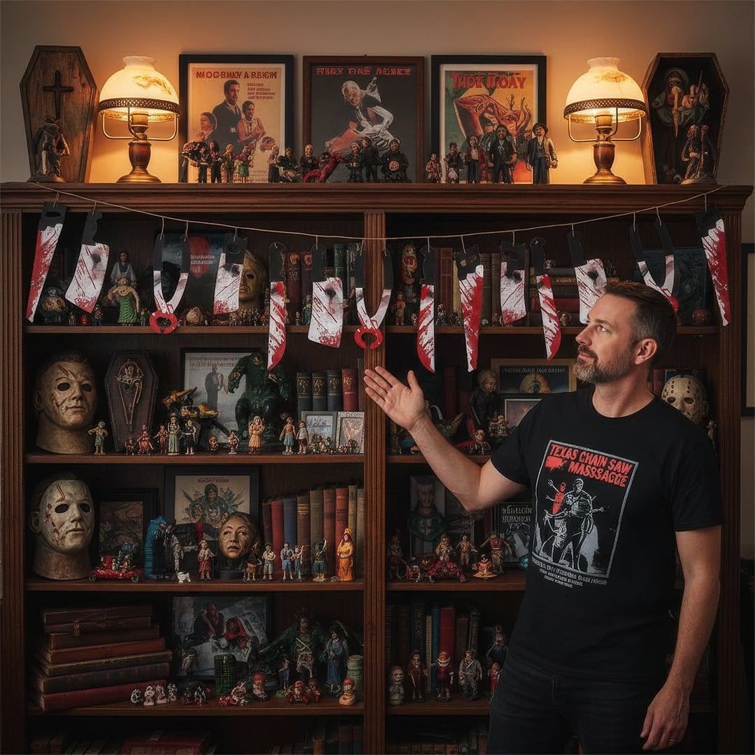 Torture Tool Halloween Paper Hanging Garland Decoration 1.8m View 2