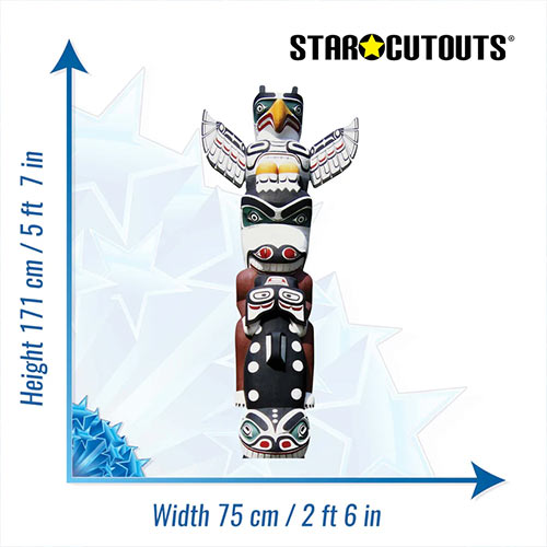 Totem Pole Lifesize Cardboard Cutout 171cm Product Gallery Image