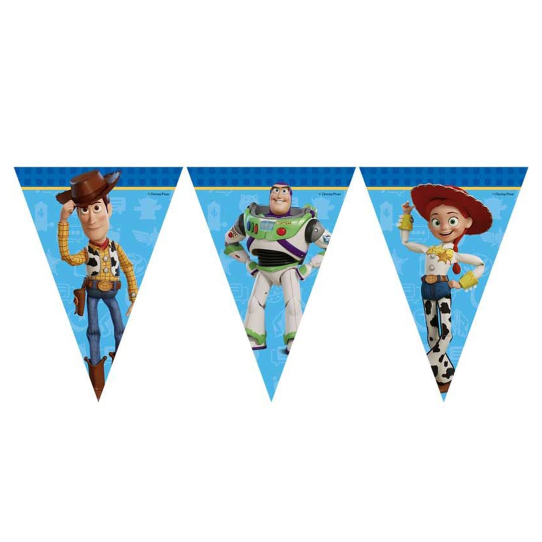 Toy Story 5 Disney Pixar Paper Triangle Flag Bunting Banner 2.3m