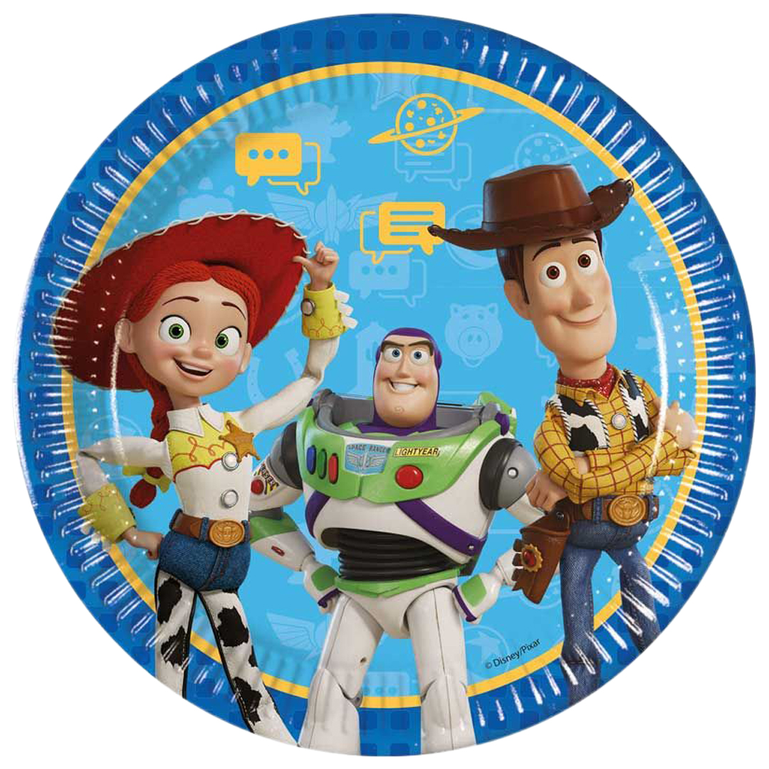 Toy Story 5 Disney Pixar Round Paper Plates 23cm - Pack of 8