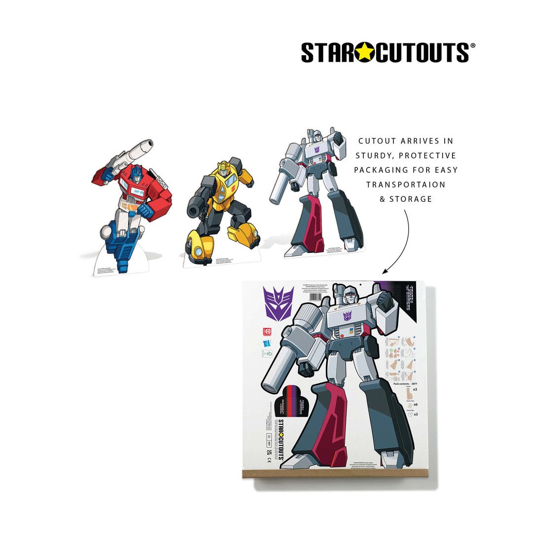 Transformers Retro Style Multi-Functional Star Mini Cardboard Cutouts Decorative Pack Product Gallery Image