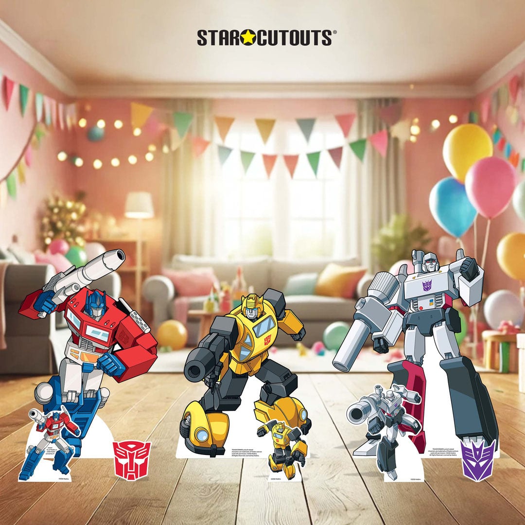 Transformers Retro Style Multi-Functional Star Mini Cardboard Cutouts Decorative Pack Product Gallery Image