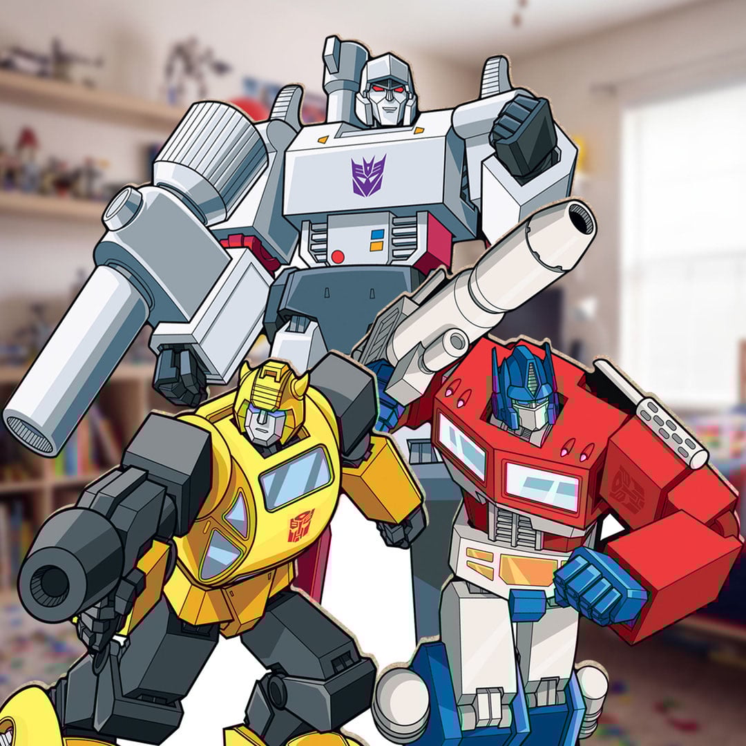 Transformers Retro Style Multi-Functional Star Mini Cardboard Cutouts Decorative Pack Product Gallery Image