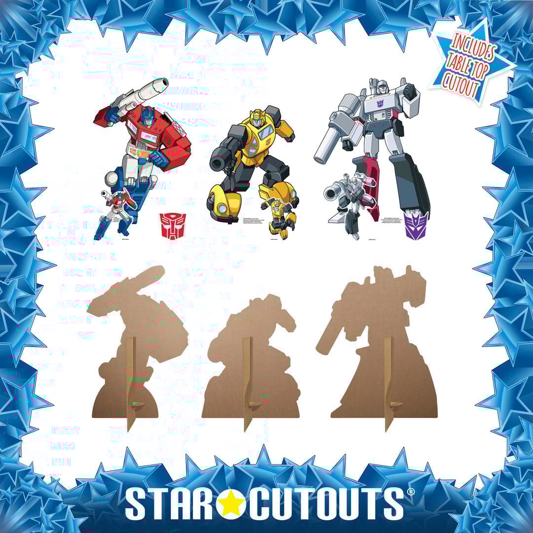Transformers Retro Style Multi-Functional Star Mini Cardboard Cutouts Decorative Pack Product Gallery Image