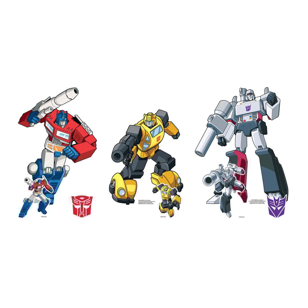Transformers Retro Style Multi-Functional Star Mini Cardboard Cutouts Decorative Pack