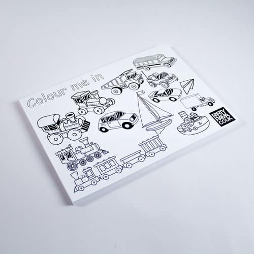 Transport Themed A4 Colouring sheet Product Image