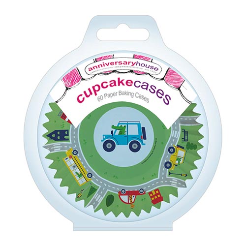 Transport with Animals Paper Cupcake Cases - Pack of 60 Product Gallery Image