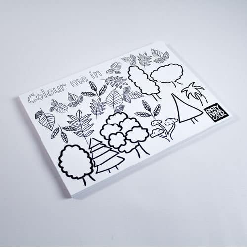 Trees Themed A4 Colouring sheet Product Image