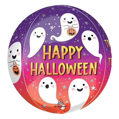 Trick or Treat Halloween Orbz Foil Helium Balloon 38cm / 15 in