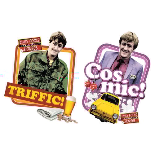 Triffic and Cosmic Only Fools and Horses Wall Art Cardboard Cutouts 56cm - Pack of 2