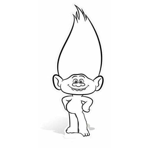 Guy Diamond Trolls Colour In Star Mini Cardboard Cutout 95cm Product Gallery Image