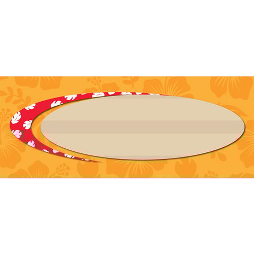 Tropical Island Orange Small Personalised Banner 4ft x 2ft Product Gallery Image