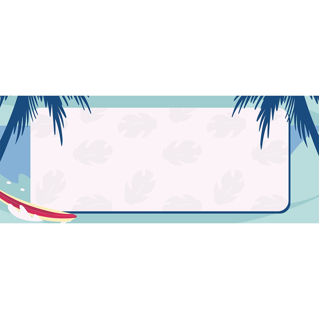 Tropical Island Sea Small Personalised Banner 4ft x 2ft Product Gallery Image