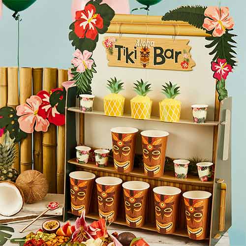 Tropical Tiki Bar Drinks Wall Stand Product Gallery Image