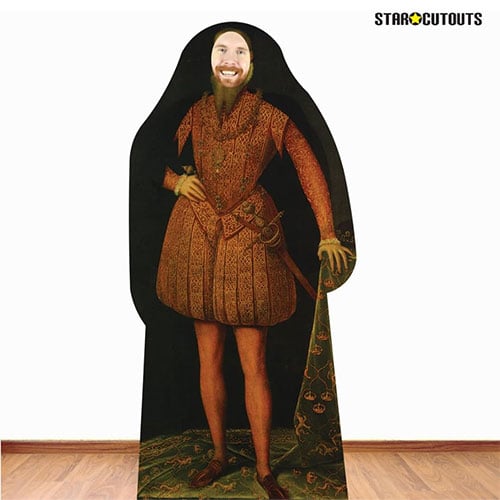 Tudor Man Stand In Cardboard Cutout 188cm Product Gallery Image
