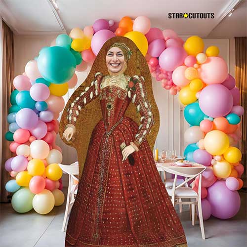 Tudor Woman Stand In Cardboard Cutout 176cm Product Gallery Image