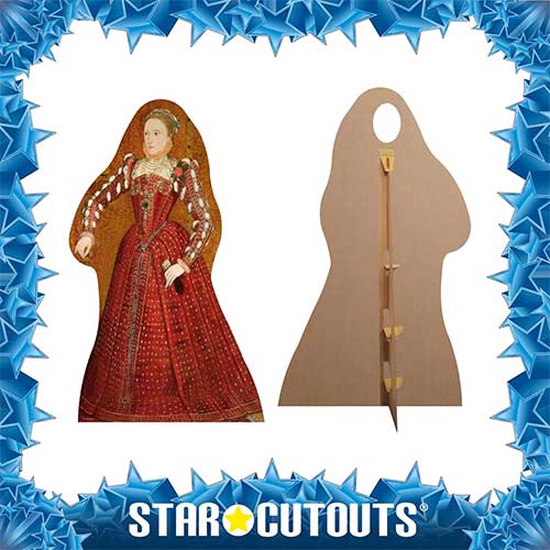 Tudor Woman Stand In Cardboard Cutout 176cm Product Gallery Image