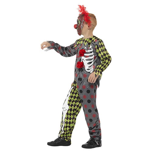 Twisted Clown Deluxe Fancy Dress Costume Kids Unisex Small - Age 4-6 Product Gallery Image
