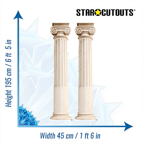 Two Roman Pillars Lifesize Cardboard Cutout 195cm Product Gallery Image