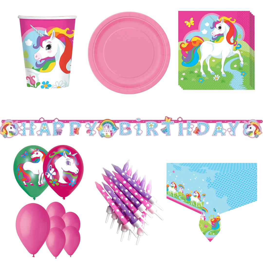 Unicorn 16 Person Deluxe Party Pack
