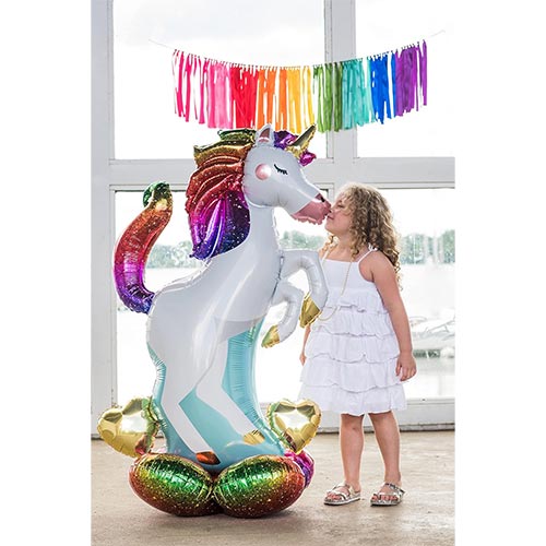 Unicorn Airloonz Air Fill Giant Foil Balloon 139cm / 55 in Product Gallery Image